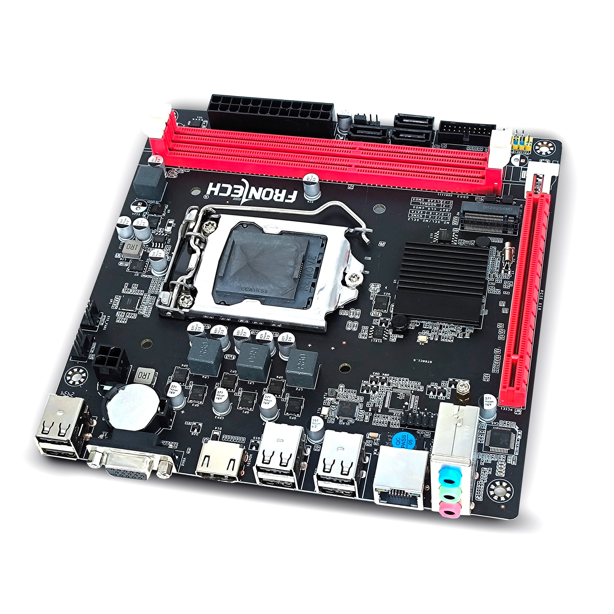 Frontech H61 Motherboard | Intel H61 Chipset, LGA1155, Dual DDR3, SATA 2.0, PCIe, HD Audio (FT-0491) Frontech H61 Motherboard | Intel H61 Chipset, LGA1155, Dual DDR3, SATA 2.0, PCIe, HD Audio (FT-0491)